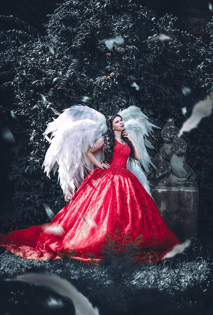 Fantasy fotografie Engel bokehliebe fotografie Bokehliebe Fotografie Tanja Duncan Portrait Fantasy