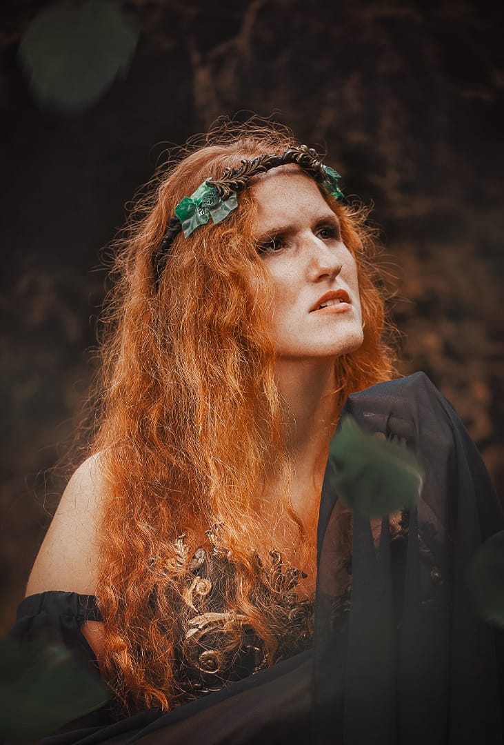 Fantasy fotografie Waldlauferin bokehliebe fotografie Bokehliebe Fotografie Tanja Duncan Portrait Fantasy