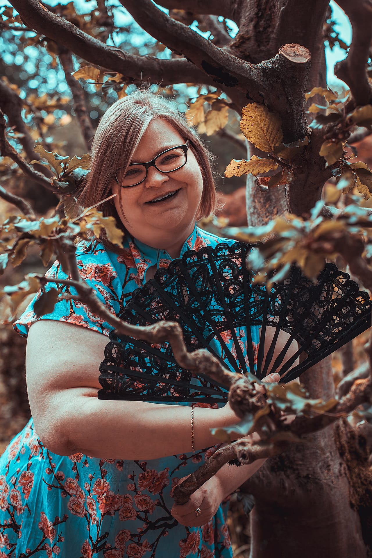 Model auf dem Plussize Fotowalk in Bonn