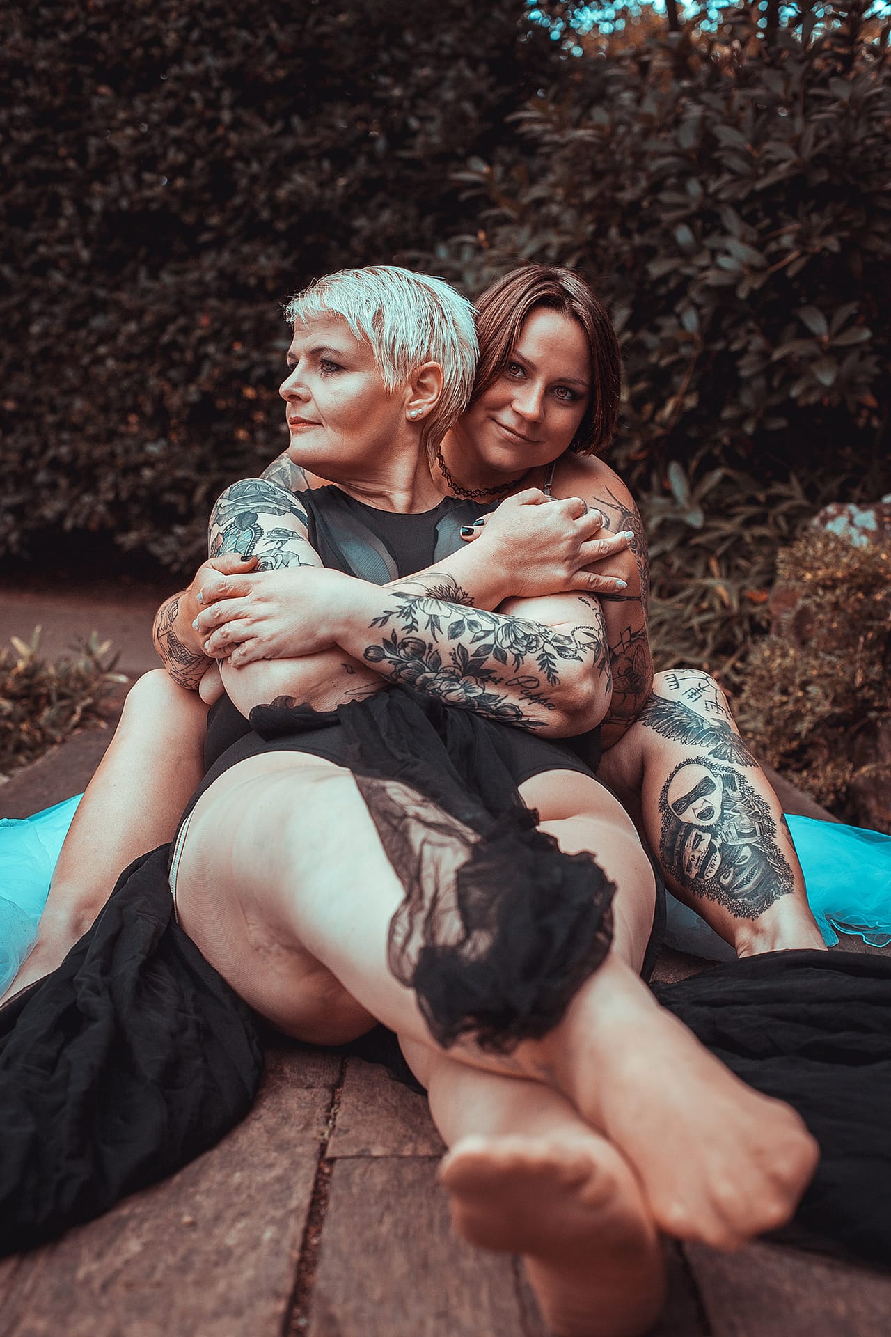 Jenny und Doro auf dem Plussize Fotowalk ibn Bonn