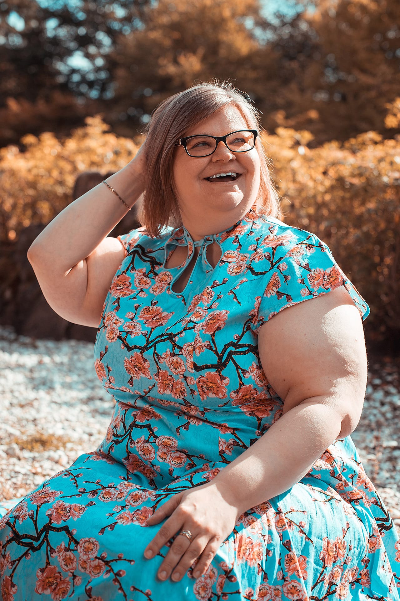 Model auf dem Curvy Fotowalk in Bonn